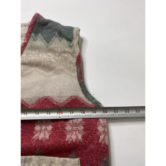 Vintage Cardigan Vest Size Medium Wool Blend Womens Knit Button Close SKOOZI - Picture 6 of 8